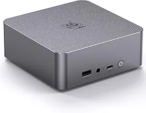 Beelink Mini PC EQi12, Intel Core 1220P(Max 4.4GHz, 10C/12T), 16GB DDR4 500GB PCle4.0 SSD Mini Computers, Dual LAN/Wifi6/BT5.2, Dual 4K Display, Built-in Power Supply Office Micro PC